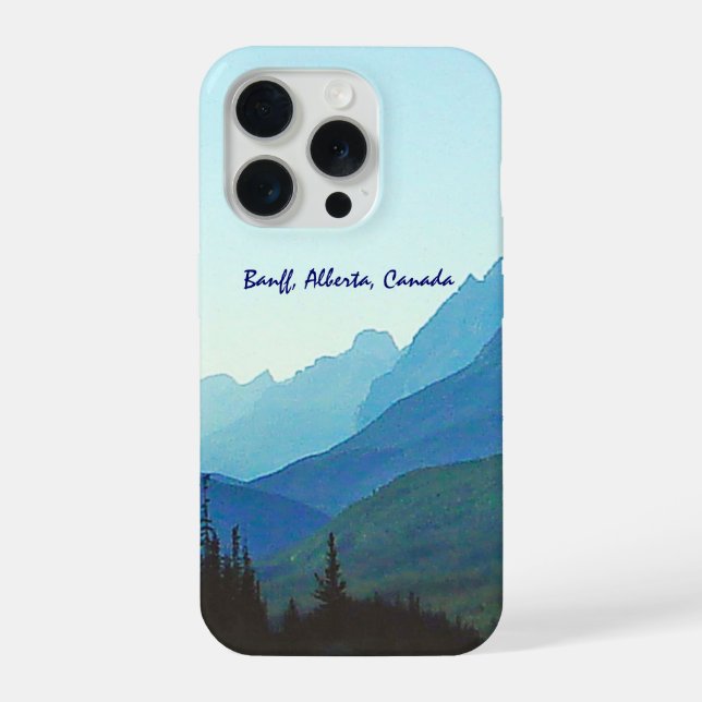 Coque iPhone Banff Jasper Bleu (Verso)
