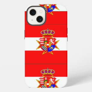 Etui iPhone 13 Bannière blanche rouge Grand-Duché de Toscane