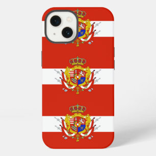 Etui iPhone 13 Bannière rouge blanc Grand-Duché de Toscane
