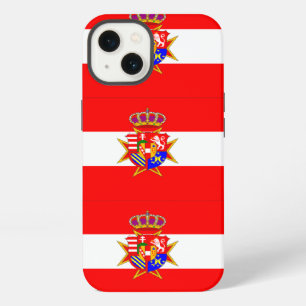 Etui iPhone 13 Bannière rouge blanc Grand-Duché de Toscane