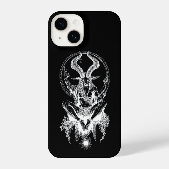 Coque iPhone Baphomet mystique Iphone 14 Coque (Verso)