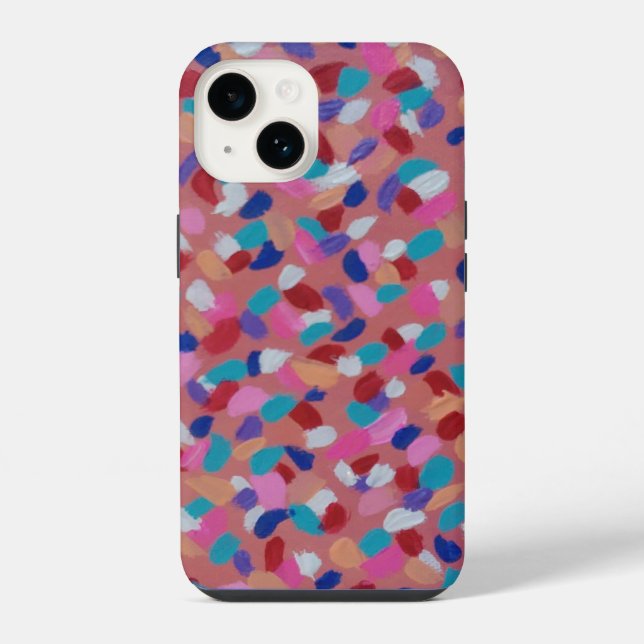 Coque iPhone Barbe à papa rose (Verso)