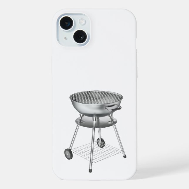 Coque iPhone Barbecue au charbon d'argent (Verso)