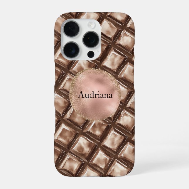 Coque iPhone Barre à bonbons au chocolat (Verso)