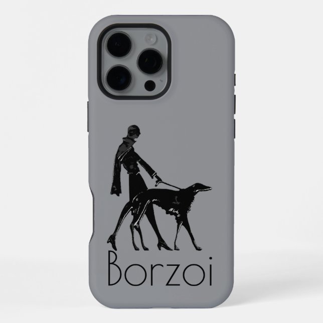 Coque iPhone Barzoï (Verso)
