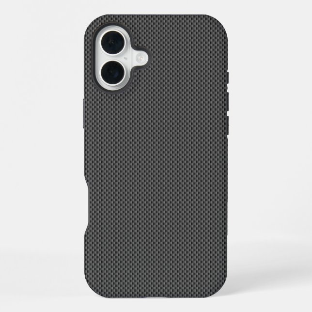 Coque iPhone Base noire de fibres de carbone (Verso)