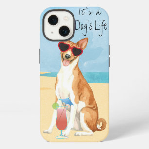 Etui iPhone 13 Basenji d'été