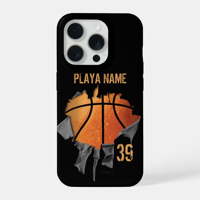 Coque iPhone Basket-ball déchiré (Verso)