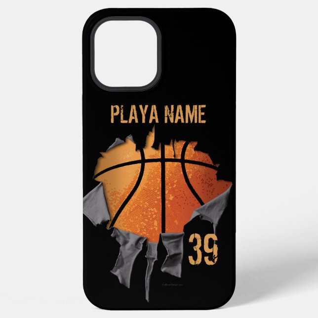 Coque iPhone Basket-ball déchiré (Verso)