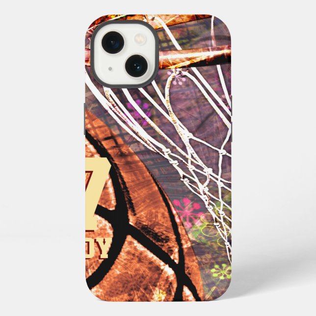 Coque iPhone Basket-ball Féminin (Verso)