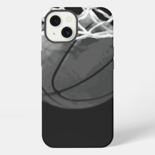 Etui iPhone 13 Basket-ball noir et blanc