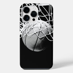 Coque Pour Pour iPhone 14 Pro Max Basket-ball noir et blanc