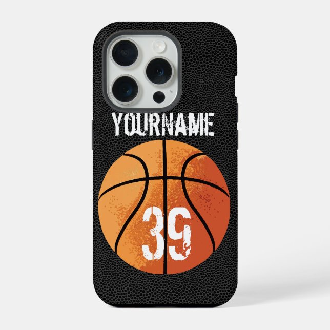 Coque iPhone Basket-ball (personnalisable) (Verso)