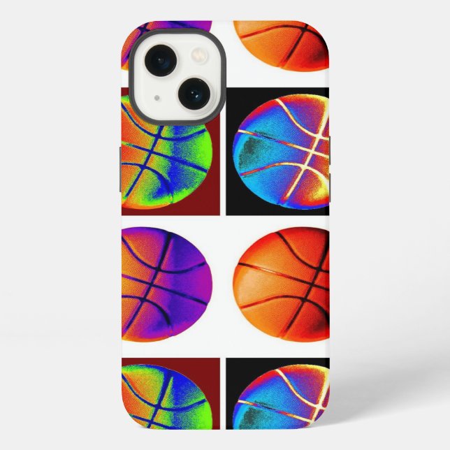 Coque iPhone Basket-ball Pop Art (Verso)