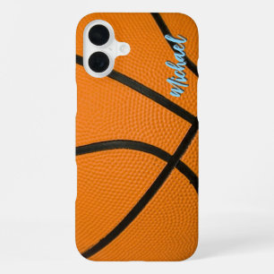 Coque iPhone 16 Plus Basket-ball Votre nom Informations personnelles