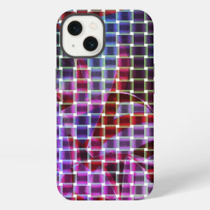 Etui iPhone 13 Basket style on tones of dark pink, lilac, purple