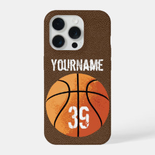 Coque iPhone 15 Pro Basketball (Personnalisable)