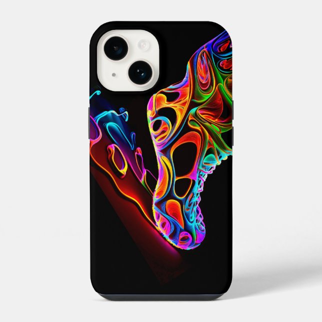 Coque iPhone Baskets Néon (Verso)