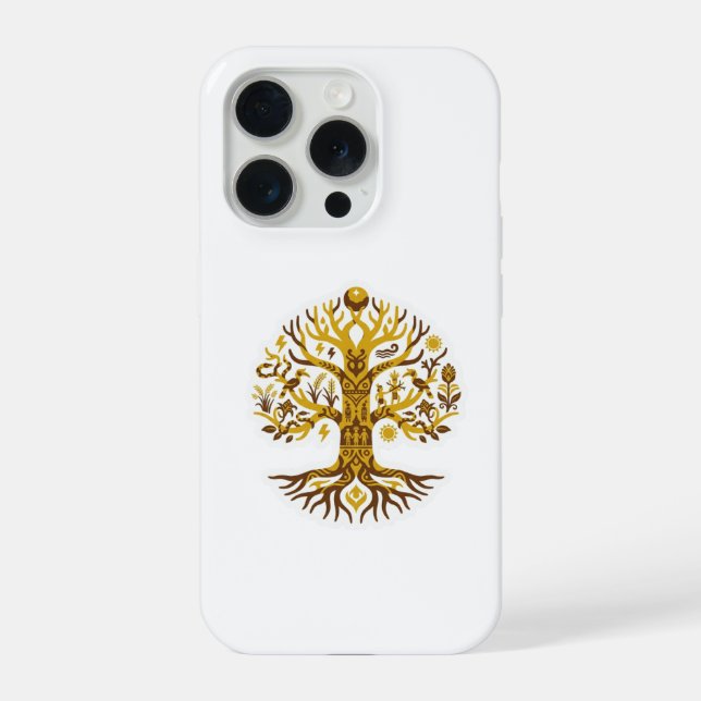 Coque iPhone Batang Garing (Tree of Life) (Verso)