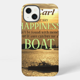 Etui iPhone 13 Bateau Bonheur sur le port que l'argent ne peut ac
