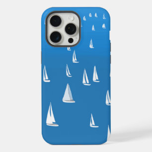 Coque iPhone 15 Pro Max Bateaux à voile en mer bleu profond - Régate Voili