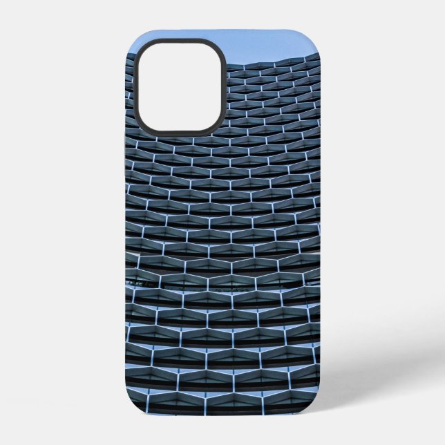 Coque iPhone Bâtiment gris sous un ciel bleu clair (Verso)