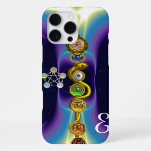 COQUE iPhone 16 PRO MAX BÂTON D'ASCLEPIUS 7 CHAKRAS, YOGA, ÉNERGIE SPIRITU