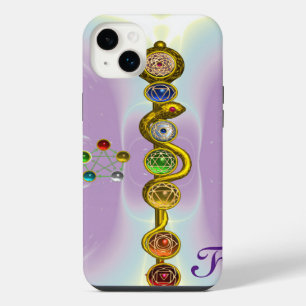 BÂTON D'ASCLEPIUS 7 CHAKRAS, YOGA, ÉNERGIE SPIRITU