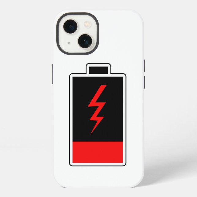 Coque iPhone Batterie basse (Verso)
