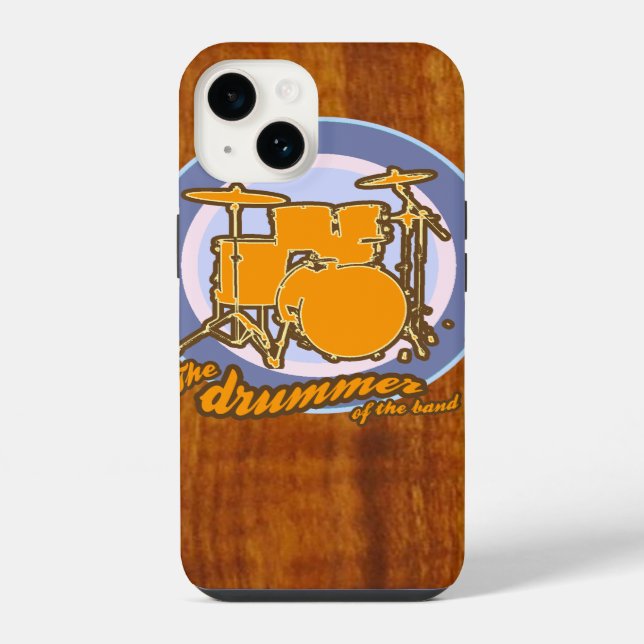 Coque iPhone batteur du groupe (Verso)