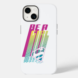 Coque Pour iPhone 14 "Be A Girl" Supergirl Graphic