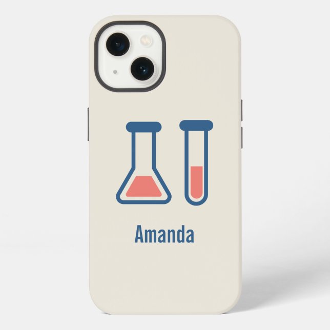 Coque iPhone Beaker & Test Tube Science Themed (Verso)