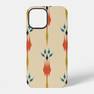 Coque iPhone 12 Beau art ethnique abstrait ikat. Kasur sans coutur