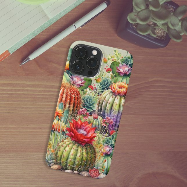 Coque iPhone Beau Cactus Flower (Créateur téléchargé)