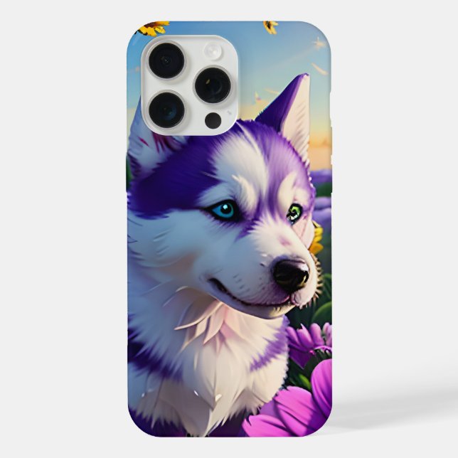 Coque iPhone Beau chiot husky deux (Verso)