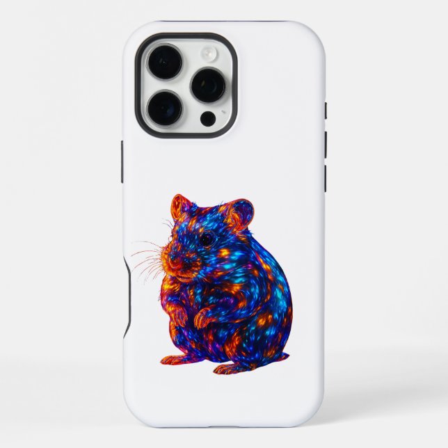 Coque iPhone Beau Hamster brillant Art (Verso)