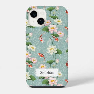 Coque Pour iPhone 14 Beau Lotus et carpe koï Art Zen Personnalisé