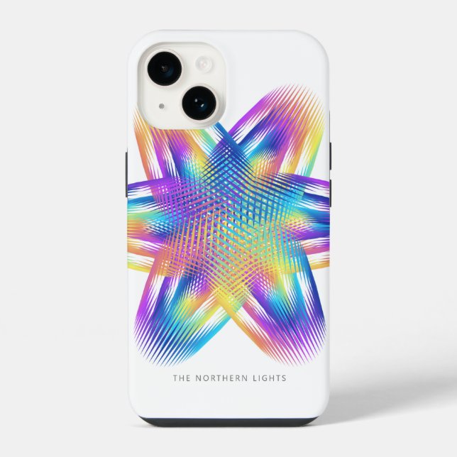 Coque iPhone Beau motif de couleurs de titane - (Verso)