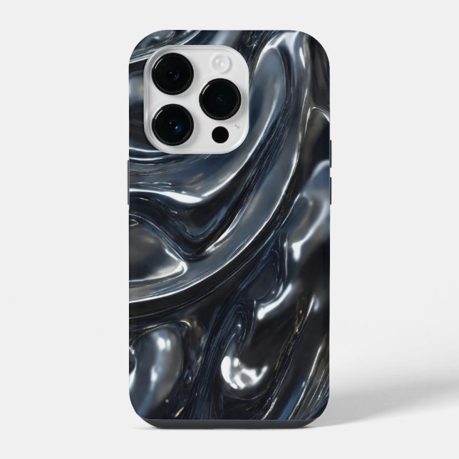 Coque iPhone Beau motif de couleurs de titane (Verso)
