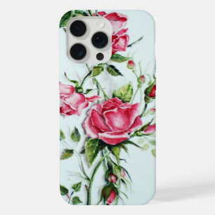 COQUE iPhone 15 PRO MAX BEAU ROSE ROSE ROSE ET ROSEBUDS