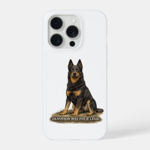 Coque iPhone 15 Pro Beauceron – La dévotion a quatre pattes Chien