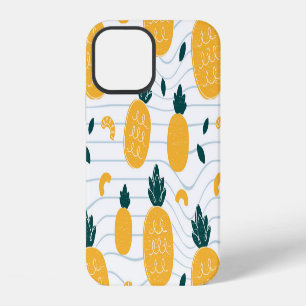 Coque iPhone 12 Beauté ananas : Motif tiré à la main