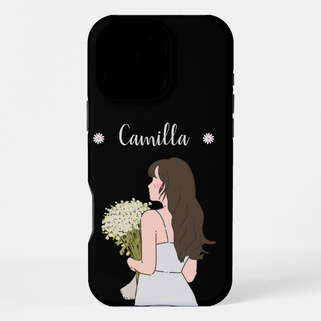 Coque iPhone Beauté & Bytes Charme floral (Verso)