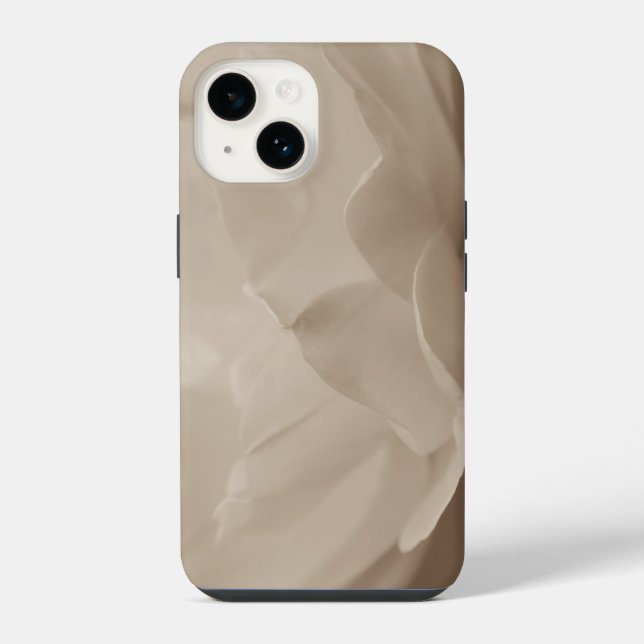 Coque iPhone Beauté d'une rose sépia (Verso)
