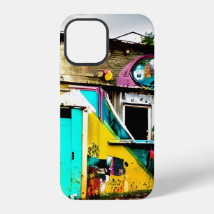Coque iPhone 12 Beauté en destruction Graffiti colorés abandonnés