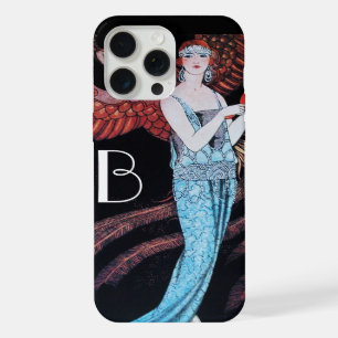 COQUE iPhone 15 PRO MAX BEAUTÉ ET PHÉNIX, MODE, MAQUILLEUSE MONOGRAMME