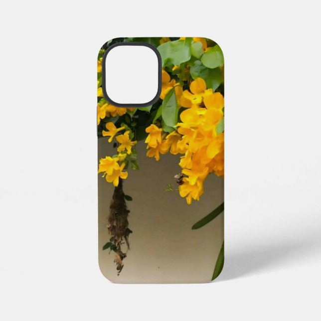 Coque iPhone Beauté Fleur Dorée (Verso)
