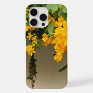 Coque iPhone 15 Pro Max Beauté Fleur Dorée