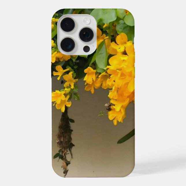 Coque iPhone Beauté Fleur Dorée (Verso)
