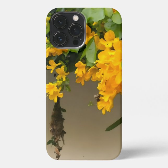 Coque iPhone Beauté Fleur Dorée (Verso)
